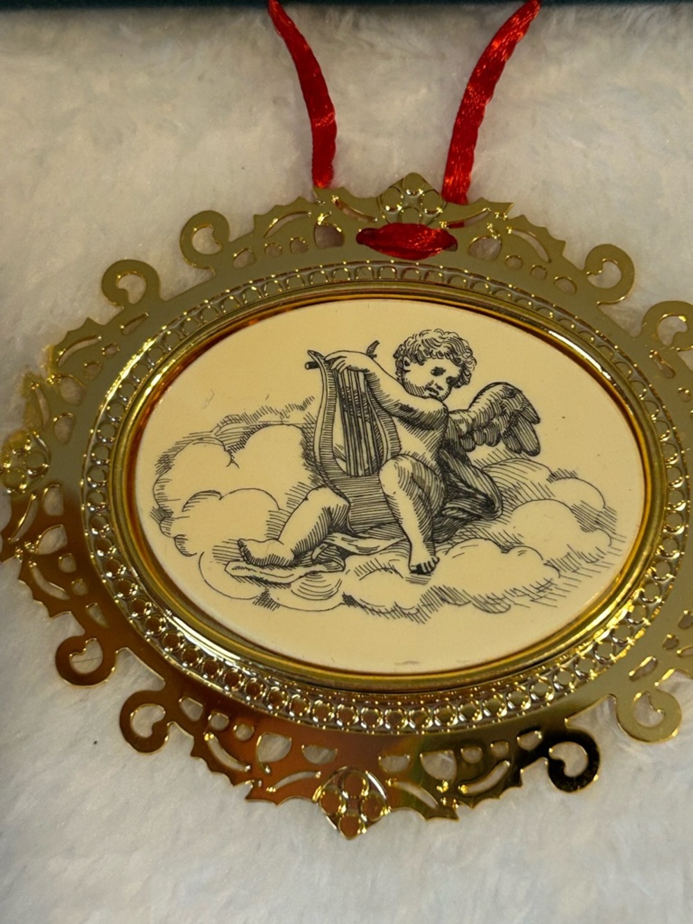 Vintage Barlow collectible Christmas ornament